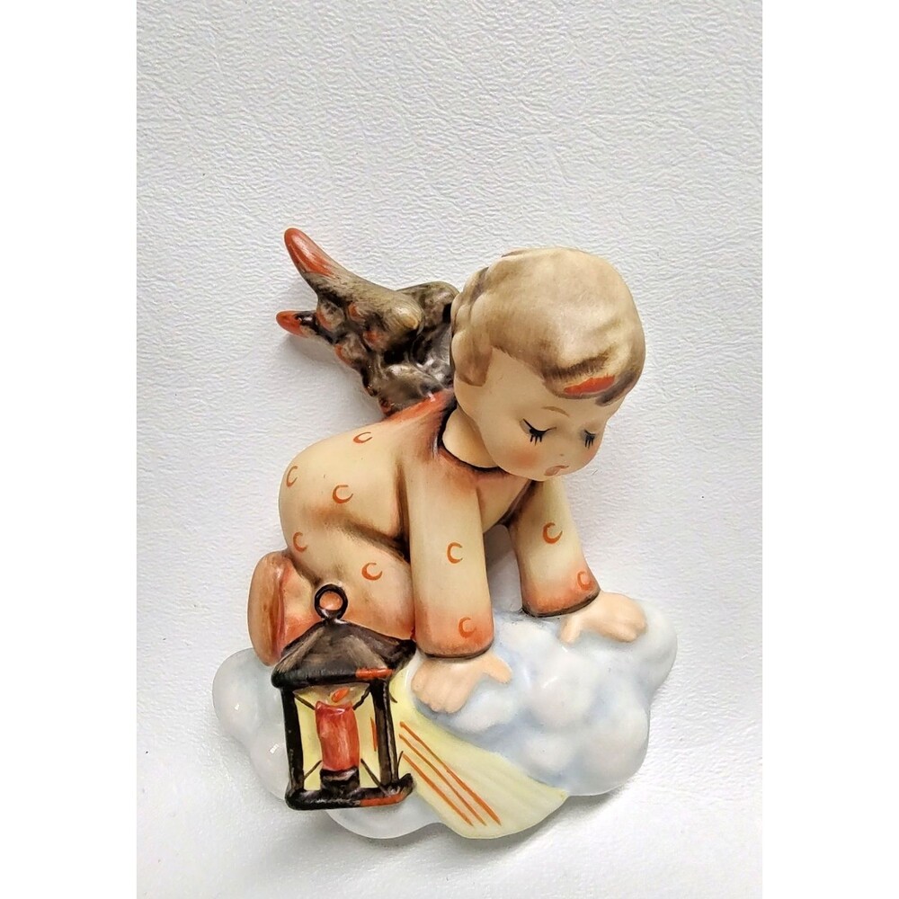Vintage Goebel Hummel Angel Wall Plaque West Germany #310 TMK7 Retired 4" Tall
